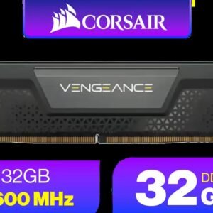 Corsair Vengeance 32GB (1 x 32GB) 5600MHz DDR5 C40 Memory - Black / Dynamic Multi-Zone / Speed Rating PC5-44800 / Voltage 1.1V / Aluminum Heat