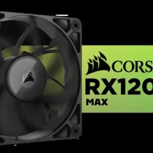 Corsair iCUE LINK RX120 MAX 120mm PWM Single Fan Expansion / High Static Pressure / Magnetic Dome Bearing / Premium Liquid Crystal Polymer Build /