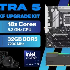Intel Core Ultra 5 250KF ASUS B860M MAX 32GB DDR5 7200MHz Upgrade Kit - ASUS B860M MAX GAMING AX M-ATX Motherboard + Intel Core Ultra 5 250KF Up to