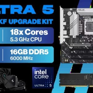Intel Core Ultra 5 250KF ASUS B860M MAX 16GB DDR5 6000MHz Upgrade Kit - ASUS B860M MAX GAMING AX M-ATX Intel Motherboard + Intel Core Ultra 5 250KF