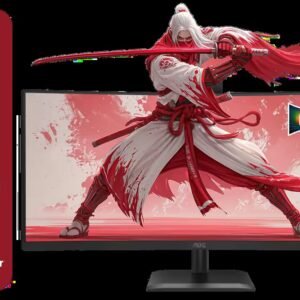 AOC CU34E4CW 34\" WQHD Curved USB-C Monitor with 5MP Webcam / UWQHD (3440x1440) 21:9 / 120Hz / 1500R VA Panel / USB-C 90W Docking / KVM / RJ45 LAN