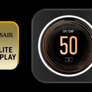 Corsair iCUE ELITE CPU Cooler LCD Display Upgrade Kit / Brilliant IPS LCD Display / Easy Installation On Corsair ELITE Capellix / CW-9060056-WW