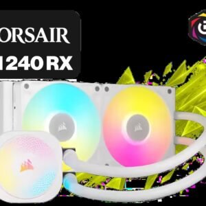 Corsair iCUE Link Titan 240 RX RGB All-In-One 240mm Liquid CPU Cooler / Three high-performance RX120 RGB fans / Extreme cooling performance / Three