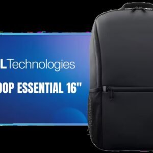 Dell Ecoloop Essential 16\" Laptop backpack / Fits Laptops Up To 16″ / 400D Water-Resistant Recycled Fabric / 360° Foam Laptop Protection /