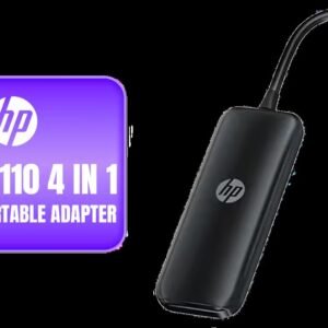 HP DHC-CT110 4 In 1 USB 3.0 Portable Adapter - Black - 4 Ports Extension High Speed Transmission - Plug And Play Connection - Fast Heat Dissipation