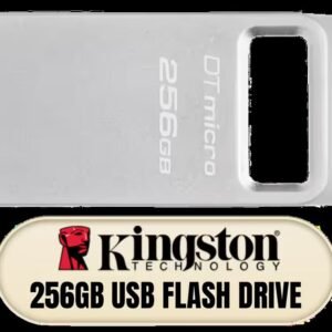 Kingston DataTraveler Micro 256GB USB Flash Drive | Ultra-Small Premium Metal Design | USB 3.2 Gen 1 | Speeds up to 200MB/s