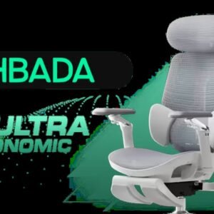 HBADA E3 Ultra Ergonomic Office Chair - White / 720° Omni-Adjustment Armrests / 8D Adjustable Lumbar Support / 4D Biaxial Adjustable Headrest with