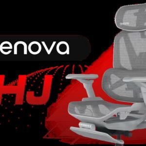 Enova EHJ Gaming Chair - Gray Nylon Frame / 4D Lumbar Support / 360° Dual-Axis 5D PU Armrest / Multi-Functional Mechanism / Korean Class 4 Gaslift /