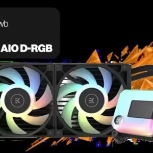 EK 280mm AIO D-RGB All-in-One CPU Liquid Cooler / Water Cooling Computer Parts / 140mm Fan / EK-Vardar High-Performance PMW Fans / Outstanding