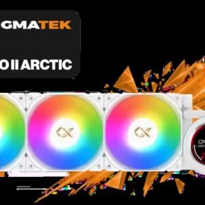 Xigmatek FROZR-O II Arctic 360 AIO Liquid Cooler - White / Digital LCD Pump Head / Support Latest Specifications AMD/Intel /  Low Noise PWM Fan /
