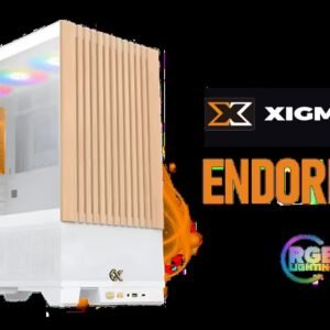 Xigmatek Endorphin WD Arctic Mid Tower Gaming Case - White / Supports Motherboards up to E-ATX / 4 x Pre-Installed ARGB Fans Included / EN42218
