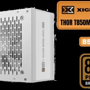 Xigmatek Thor T850M Arctic V3 Power Supply - 850W / 80 PLUS Bronze / 120mm SILENT Cooling Fan / Full Modular Cable / PCI-E 5.0 / OPP, UVP, OVP
