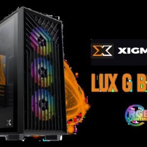 Xigmatek Lux G Black PC Case Medium Tower ATX / Supports Motherboards up to ATX / 4 x Pre Installed ARGB Fans / EN48687