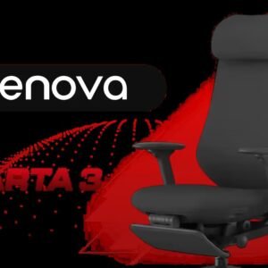 Enova Sparta 3 ESP3 Office Chair - Black / Italian Donati 6-Level Tension Mechanism / Integrated Foldable Footrest for Relaxation / 4D Adjustable