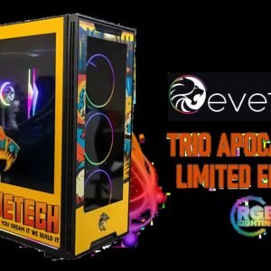 NeonTech IT TRIO Apocalypse Limited Edition Tempered Glass ATX Gaming Case / 6x Dual Ring RGB High-Speed PWM Fans Included / Support USB 3.0 & 2.0 /