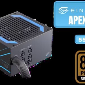 EINAREX APEX L1 550W Bronze Power Supply / 55W 80 Plus Bronze / Cybenetics Bronze Efficiency Certification / Semi-Modular Design for Easy Building /