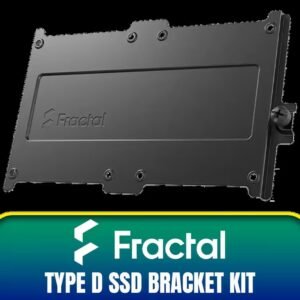 Fractal Design SSD Bracket Kit - Type D / 2.5” SSD Bracket Included / Compatible with Pop Series Cases / Easy Installation with Thumbscrew /