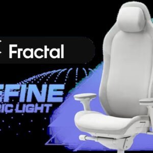 Fractal Design Refine Gaming Chair - Fabric Light / 4D armrests, adjustable headrest and seat / Durable frame, aluminum wheelbase / Soft fabric,
