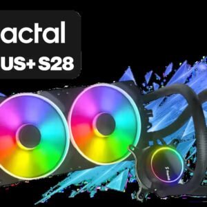 Fracta Design Celsius+ S28 Prisma 280MM Water Cooling Unit, Black, 2AL-14 PWM ARGB Fan / FD-W-2-S2802