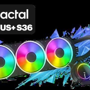 Fractal Design Celsius+ S36 Prisma PWM ARGB 360mm Silent Performance Slim Radiator AIO CPU Liquid/Water Cooler / FD-W-2-S3602
