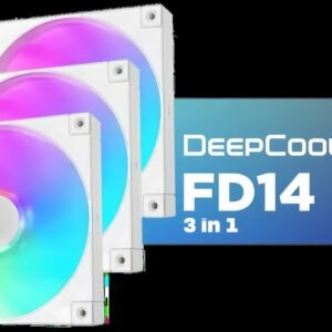 Deepcool FD14 ARGB 3-in-1 Pack - White / Airflow for Impressive Cooling / High Performance / Low-noise Operation / Hydro Bearing / Absorbing Rubber