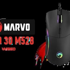 MARVO Capo 30 M528 Gaming Mouse / 7 Programmable Buttons / 1000Hz Polling Rate / DPI up to 12800 / Vibrant RGB Backlighting / M528-BK