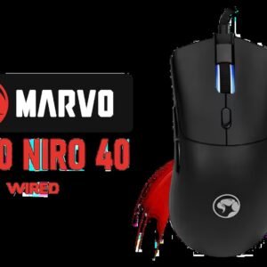 MARVO G950 Niro 40 Gaming Mouse - Black / Optical, PMW3327 Sensor / Buttons: 6 (programmable) / Switch rating: 10 million clicks / Polling rate: up