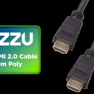 Gizzu 4K HDMI 2.0 Cable 10m Poly / Supports 4K at 60Hz Resolution / Up to 18Gbps Bandwidth / 3D and HDR for Vivid Colours