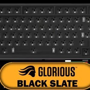 Glorious GMMK Pro Gasket-mounted 75% layout Gaming Keyboard - Black Slate / Gasket Mounted Plate Design / Aesthetic High-Profile Frame / 16.8 million