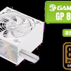 Gamemax GP 850B 850W Power Supply - White / 850W 80 Plus Bronze / Premium TEAPO Capacitors For Reliable Full-Load Performance / 140mm Smart