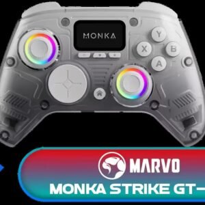 Marvo Monka Strike GT-86 Tri-Mode Gaming Controller / Triple Mode Connectivity / 6-Axis Motion Sensor System / 20 Buttons Dual Analog Sticks /