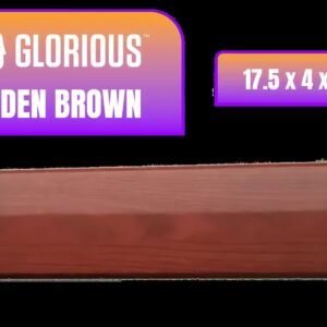 Glorious Gaming Wooden Wrist Rest - Full Standard Size - Brown - Mechanical Keyboard, Wood Ergonomic Palm Rest| 17.5x4 inches/19mm Thick