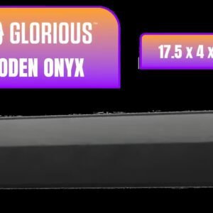 Glorious Gaming Wooden Wrist Rest - Full Standard Size - Onyx/Black - Mechanical Keyboard, Wood Ergonomic Palm Rest| 17.5x4 inches/19mm Thick