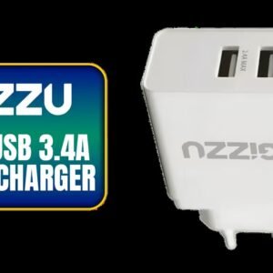GIZZU Wall Charger Dual USB Port 3.4A - White - GWC2U34W