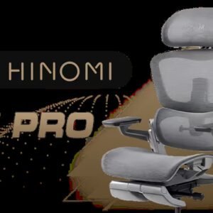 Hinomi H1 Pro V2 Office Chair - Gray / Space-Saving Foldable Design / 5-Minute Easy Assembly / 16-Point Adjustable Comfort / 3D Lumbar Back Support /