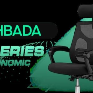 HBADA P Series Ergonomic Office Chair - Black / Ergonomic Lumber Support / Multi-Directional Adjustable Headrest / 155° Angle Locking / 8cm Height
