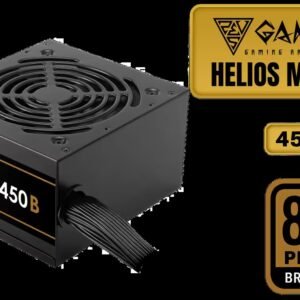 GAMDIAS HELIOS M1-450B 450W 80+ Bronze Power Supply / ATX12V v2.4 / 85% Efficiency / APFC 0.99 PF / 120mm Hydraulic Fan / 2x 6+2 PCIe / 1x 4+4 EPS /