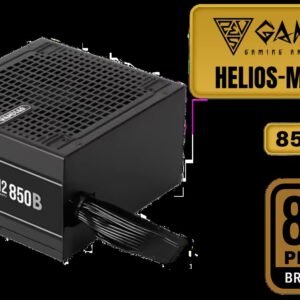 GAMDIAS 850W Bronze PSU, 850W Gaming Power Supply ATX 3.1 & PCIe 5.1 Ready, 80+ Bronze ATX 12V Power Supplies for Gaming PC Desktop Computers and