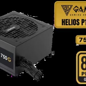Gamdias HELIOS P1A-750G 750W Power Supply / 750W 80 PLUS Gold Certified Efficiency / High Quality Capacitors Premium Build / 120mm Hydraulic Bearing