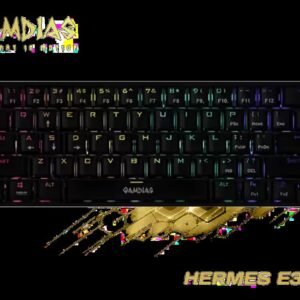 Gamdias Hermes E3 RGB Mechanical Gaming Keyboard - Black / Blue Switches / 16.8 million RGB Backlighting / N-key Rollover & Anti-Ghosting