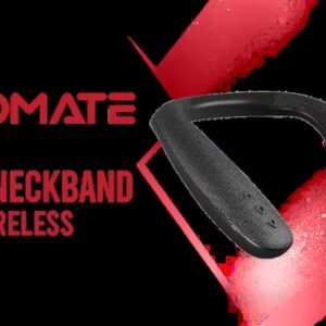 Promate Hook Dynamic Stereo Wearable Neckband Wireless Speaker / Up to 9Hours of Continuous Playback / Built-in 6W Speaker System / Lightweight