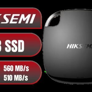 Hiksemi T100 Pocket 1TB Portable SSD / Up to 560 MB/s Read Speed / Up to 510 MB/s Write Speed / Ultra-Fast USB-C Transfers / Compact & Lightweight