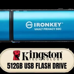 Kingston Ironkey Vault Privacy 50 USB-C 512GB Flash Drive | FIPS 197 Certified | XTS-AES 256-bit | BadUSB and Brute Force Protection | Mult-Password