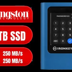 Kingston IronKey Vault Privacy 80 1.92TB External SSD | FIPS 197 | XTS-AES 256GB Encrypted | Touch Screen PIN | Secure Data Protection |