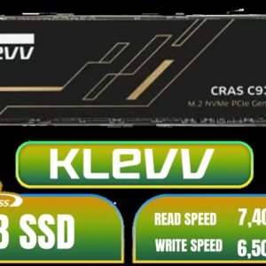 KLEVV CRAS C925G M.2 NVMe Solid State Drive - 2TB / PCIe Gen4x4 / Sequential Read | Write - 7400 | 6500 MB/s / 3D TLC NAND Flash / K02TBM2SP0-25G