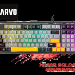 MARVO K638B Soldat S50B Membrane Gaming Keyboard / Rainbow Backlit / ABS Keycaps / Detachable USB Type-C Cable / K638B