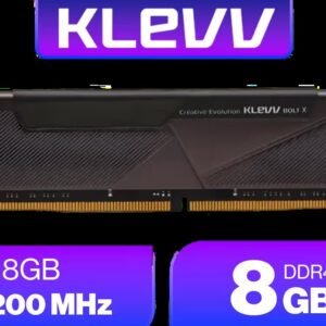 KLEVV BOLT X 8GB (8GB x 1) 3200MHz DDR4 Desktop Gaming Memory / 288-Pin / Performance Enhancing / Best-in-class Memory Chips / Aluminum Heat Spreader