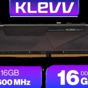 KLEVV BOLT X 16GB (16GB x 1) 3600MHz DDR4 Desktop Gaming Memory / 288-Pin / Performance Enhancing / Best-in-class Memory Chips / Aluminum Heat