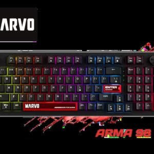 Marvo Arma 98 KG937 Wired Mechanical Keyboard / Hot-Swappable Switches / 96-Key Layout + Scroll Wheel / Vibrant Rainbow Backlighting / Full-Key