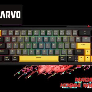 MARVO Magma M40 KG964 Magnetic Gaming Keyboard / Ultra-Fast 8K Polling Rate / Compact 67-Key Layout / Vibrant RGB Lighting / Snap Tap Support +